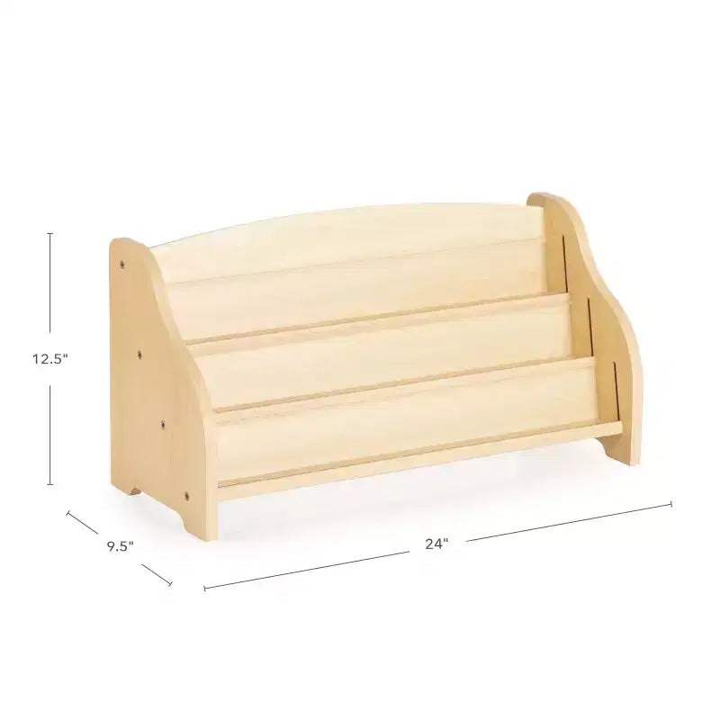Présentoir de livres de table Guidecraft – Naturel : Présentoir de livres et de littérature et rangement de livres pour salle de classe pour enfants