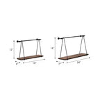 Jardinières modernes en résine avec pieds en bois - Conteneurs décoratifs pour plantes intérieures et extérieures pour la décoration de la maison et du jardin - Lot de 2 - 12 et 10, Noir