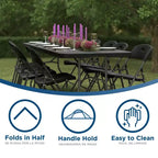 Table de banquet pliable en deux de 2,4 m (8 pi) COSCO