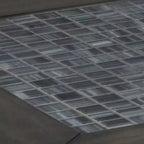 Jofran, Tables gigognes baroques avec incrustation de mosaïque (ensemble de 3), Gris