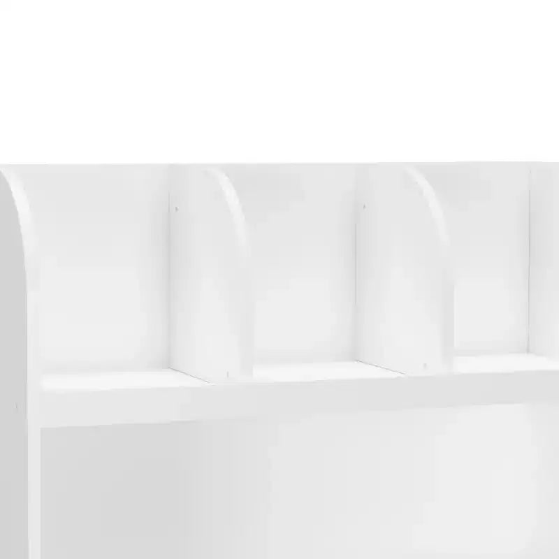 Bibliothèque pour enfants HOMLUX 4 casiers, organisateur de jouets, étagère de rangement en bois, blanc