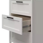 Placard de rangement Systembuild Evolution Luxe avec 4 tiroirs et 3 tringles à vêtements réglables, Chêne ivoire