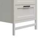 Placard de rangement Systembuild Evolution Luxe avec 4 tiroirs et 3 tringles à vêtements réglables, Chêne ivoire