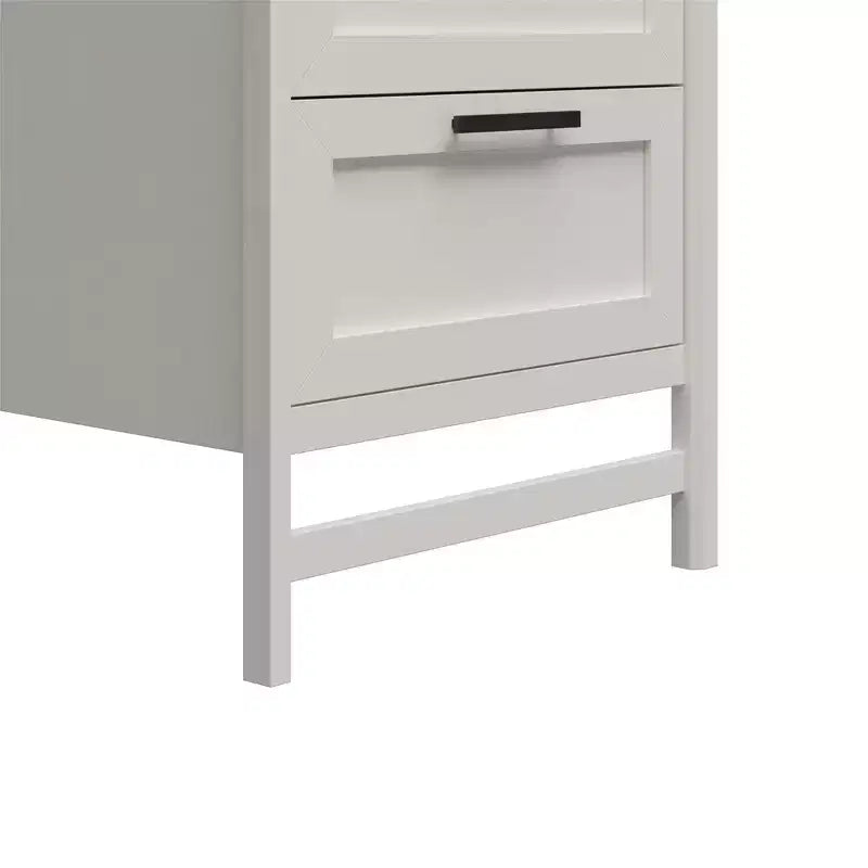 Placard de rangement Systembuild Evolution Luxe avec 4 tiroirs et 3 tringles à vêtements réglables, Chêne ivoire