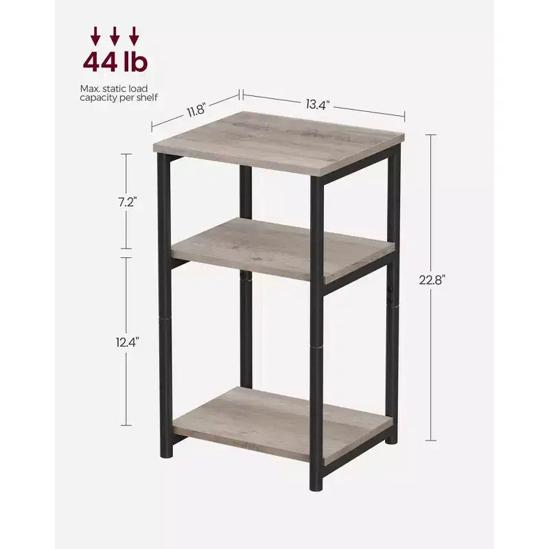 Table d'appoint, Petite table de bout, Table de chevet haute pour salon, chambre, bureau, salle de bain