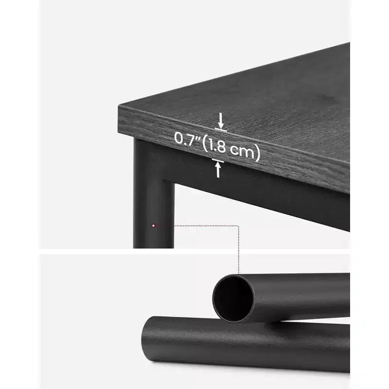 Table d'appoint, Petite table de bout, Table de chevet haute pour salon, chambre, bureau, salle de bain