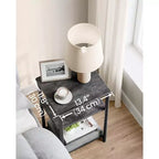 Table d'appoint, Petite table de bout, Table de chevet haute pour salon, chambre, bureau, salle de bain