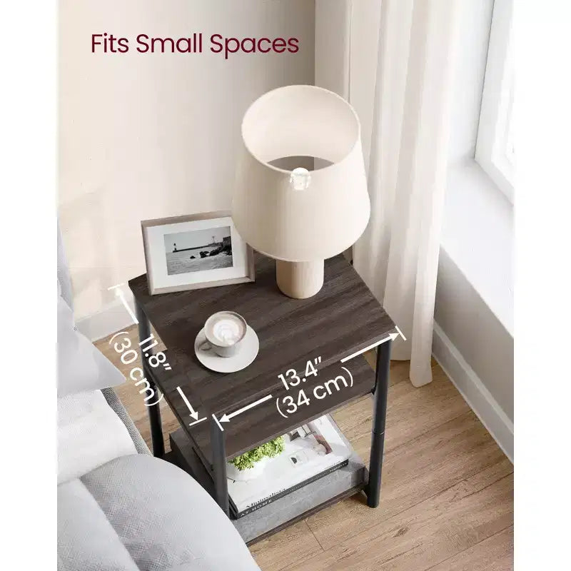 Table d'appoint, Petite table de bout, Table de chevet haute pour salon, chambre, bureau, salle de bain