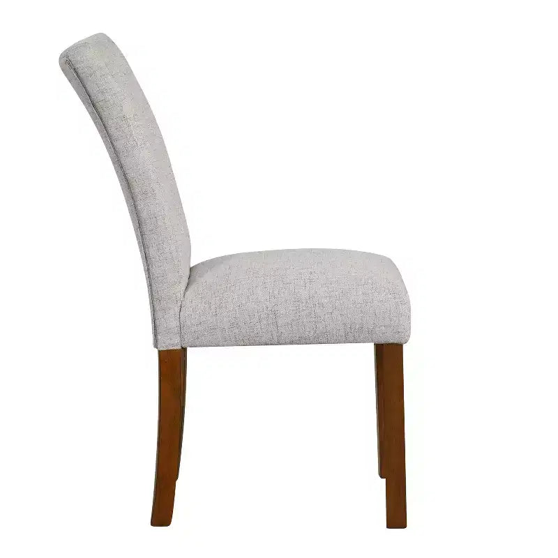 HomePop Lot de 2 chaises de salle à manger Parsons à dossier touffeté avec cadre en contreplaqué, capacité de 136 kg