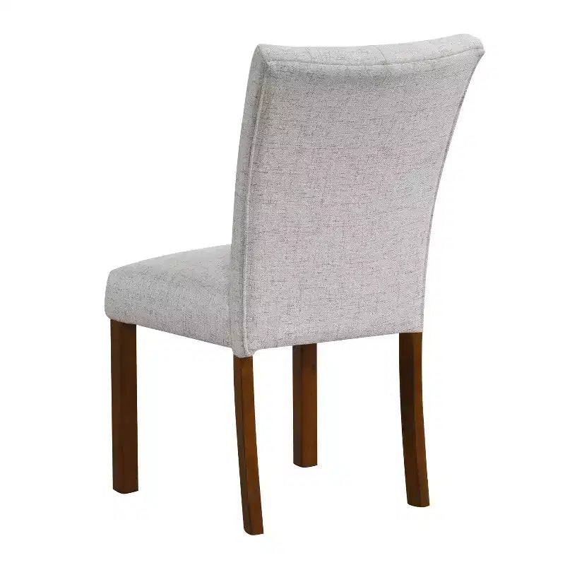 HomePop Lot de 2 chaises de salle à manger Parsons à dossier touffeté avec cadre en contreplaqué, capacité de 136 kg