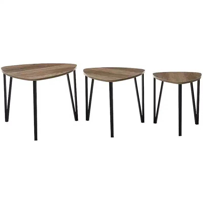 Collection Lakeside – Lot de 3 tables basses gigognes –