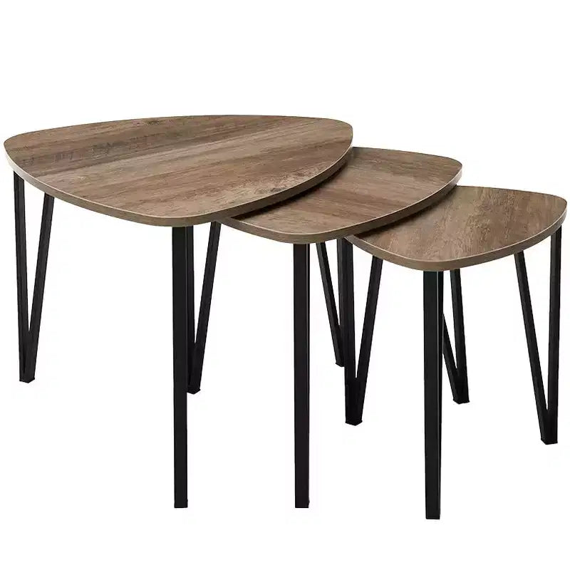 Collection Lakeside – Lot de 3 tables basses gigognes –
