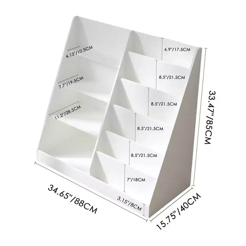 Étagère à Livres pour Enfants 4 Niveaux en Bois, Bibliothèque Sling à 6 Niveaux, Rangement pour Livres Bébé, Présentoir à Livres, Meuble de Rangement pour Livres et Jouets pour Chambre d'Enfant et Salle de Jeux