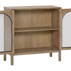 Nathan James Lot de 2 armoires console Mason avec portes