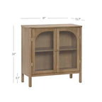 Nathan James Lot de 2 armoires console Mason avec portes