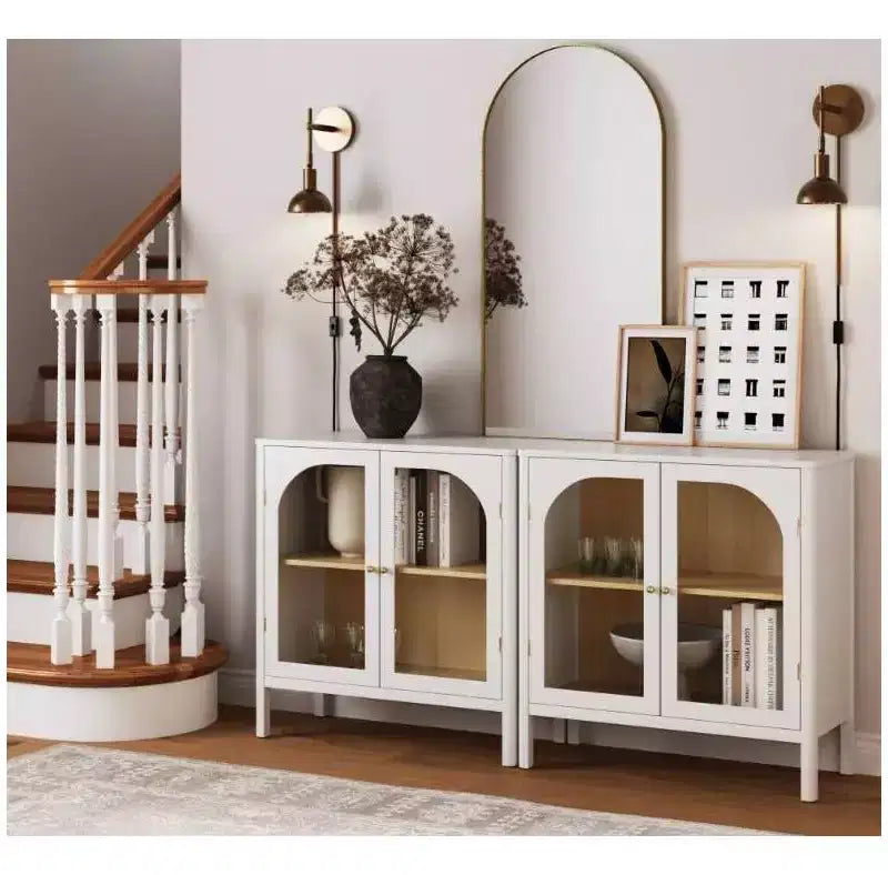 Nathan James Lot de 2 armoires console Mason avec portes