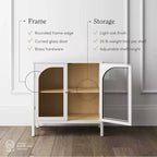 Nathan James Lot de 2 armoires console Mason avec portes