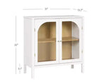 Nathan James Lot de 2 armoires console Mason avec portes