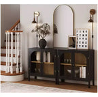 Nathan James Lot de 2 armoires console Mason avec portes