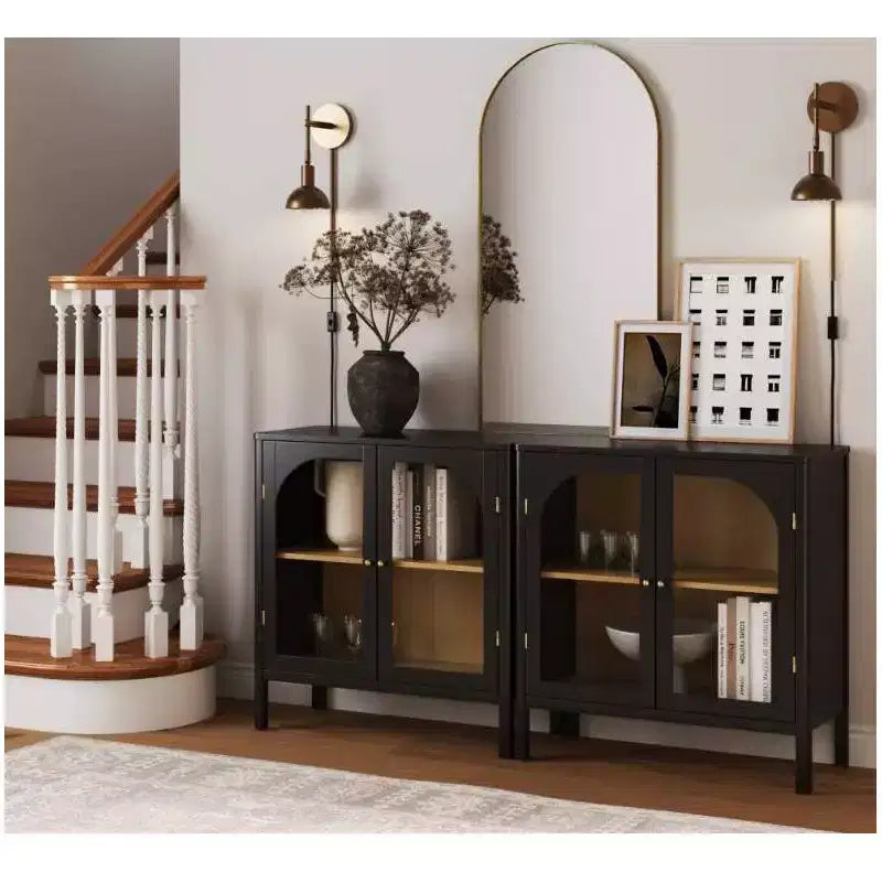 Nathan James Lot de 2 armoires console Mason avec portes
