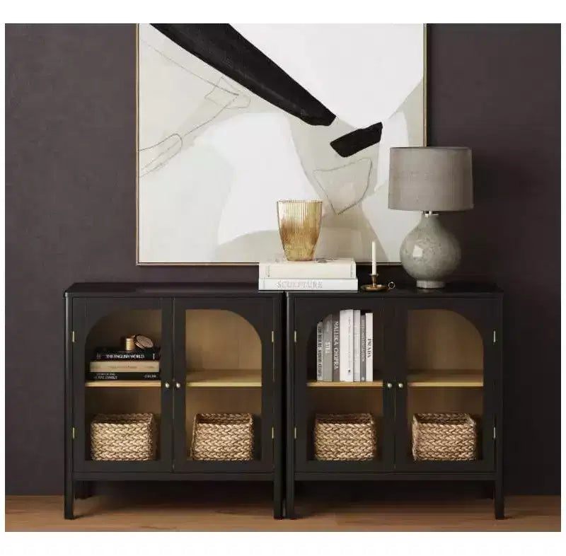 Nathan James Lot de 2 armoires console Mason avec portes