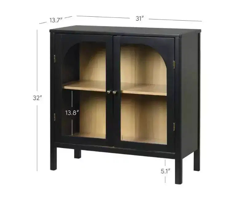 Nathan James Lot de 2 armoires console Mason avec portes
