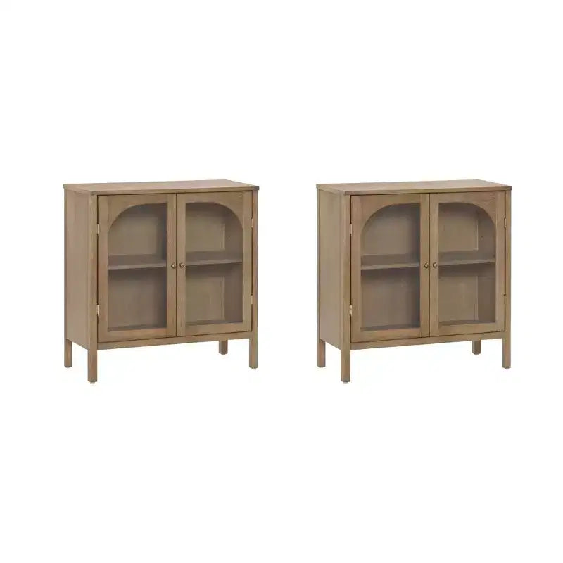 Nathan James Lot de 2 armoires console Mason avec portes