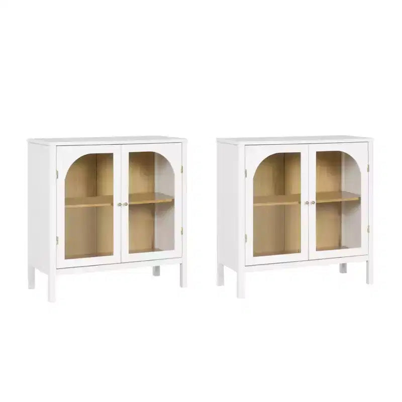 Nathan James Lot de 2 armoires console Mason avec portes