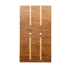 Grande armoire de style ferme rustique avec étagères, compartiment ouvert et tiroir, armoire de rangement autoportante