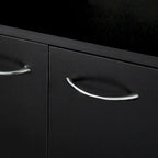 Grande armoire de style ferme rustique avec étagères, compartiment ouvert et tiroir, armoire de rangement autoportante