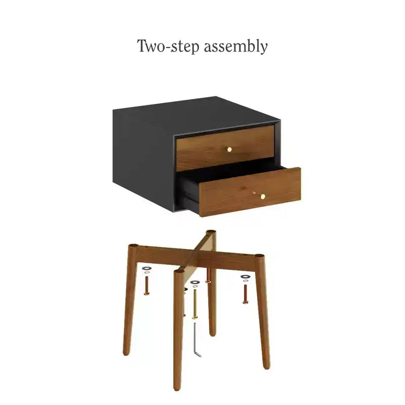 Nathan James Lot de 2 tables de chevet Harper