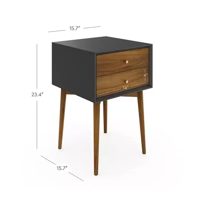 Nathan James Lot de 2 tables de chevet Harper