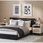 Nathan James Ensemble de 2 tables de chevet en rotin Mina