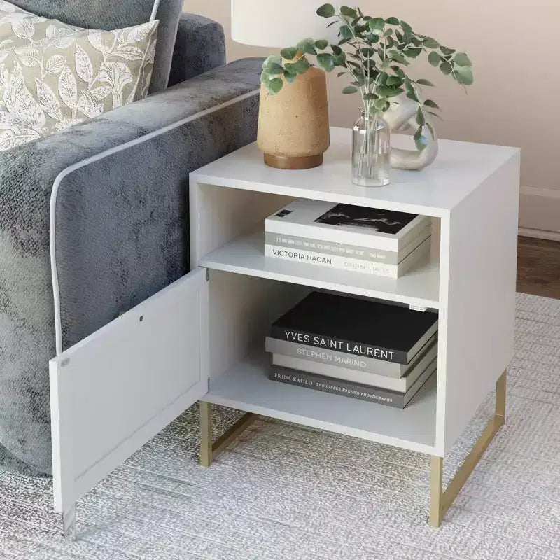 Nathan James Ensemble de 2 tables de chevet en rotin Mina