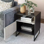 Nathan James Ensemble de 2 tables de chevet en rotin Mina