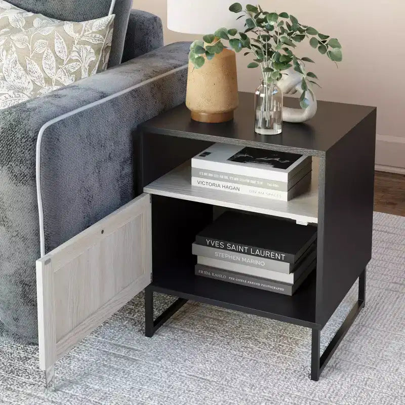 Nathan James Ensemble de 2 tables de chevet en rotin Mina