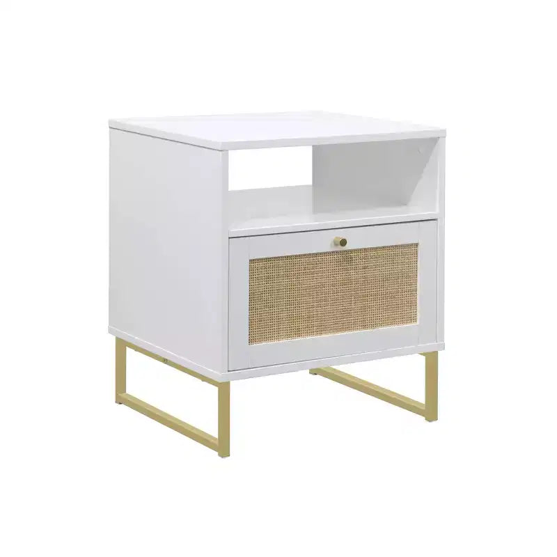 Nathan James Ensemble de 2 tables de chevet en rotin Mina