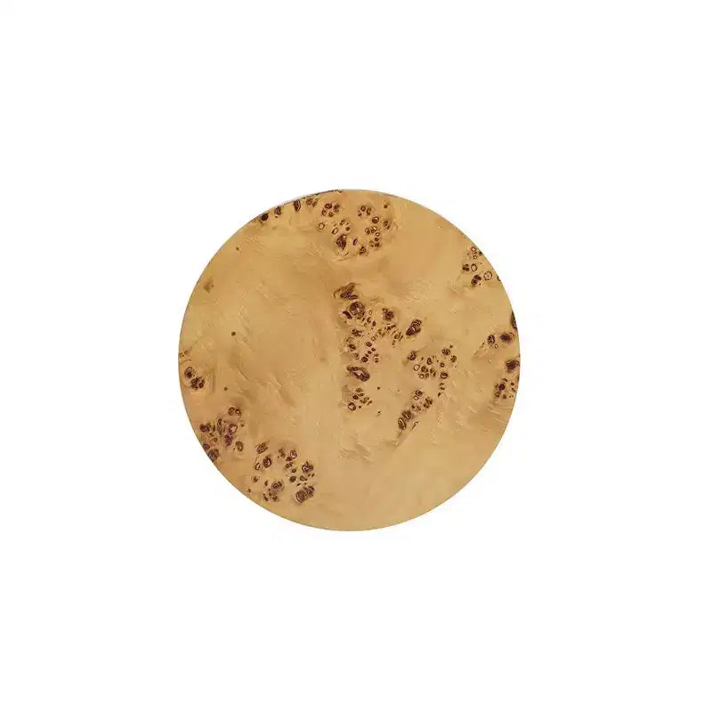 Jennifer Taylor Home Nebula 22 Table d'appoint colonne, bois de loupe marron naturel chaud
