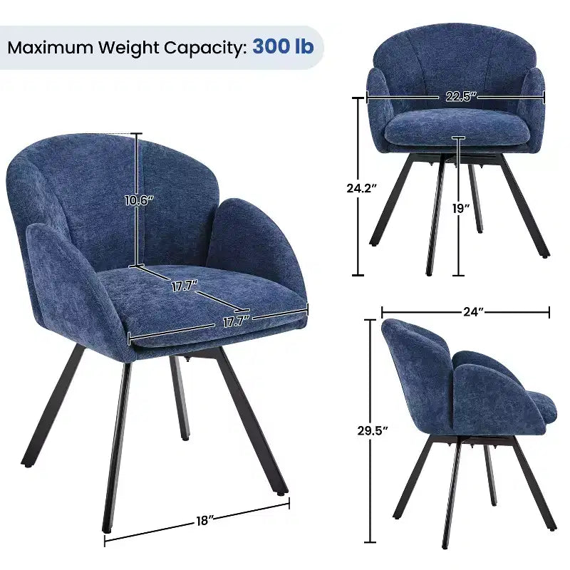 Fauteuil d'appoint en chenille en forme de fleur Yaheetech