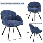 Fauteuil d'appoint en chenille en forme de fleur Yaheetech
