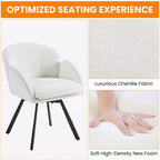 Fauteuil d'appoint en chenille en forme de fleur Yaheetech