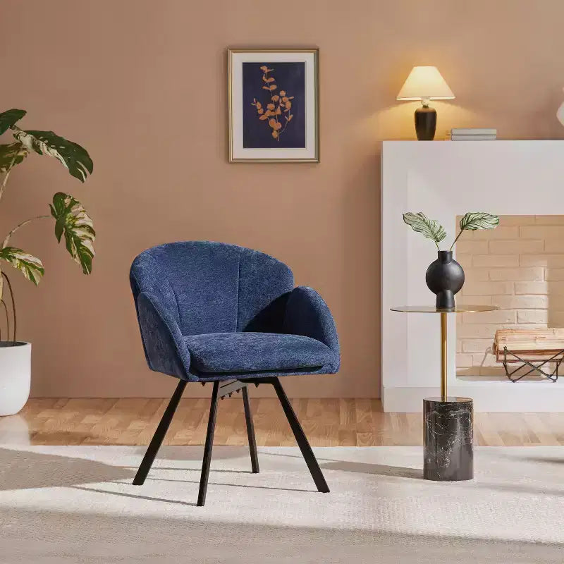 Fauteuil d'appoint en chenille en forme de fleur Yaheetech