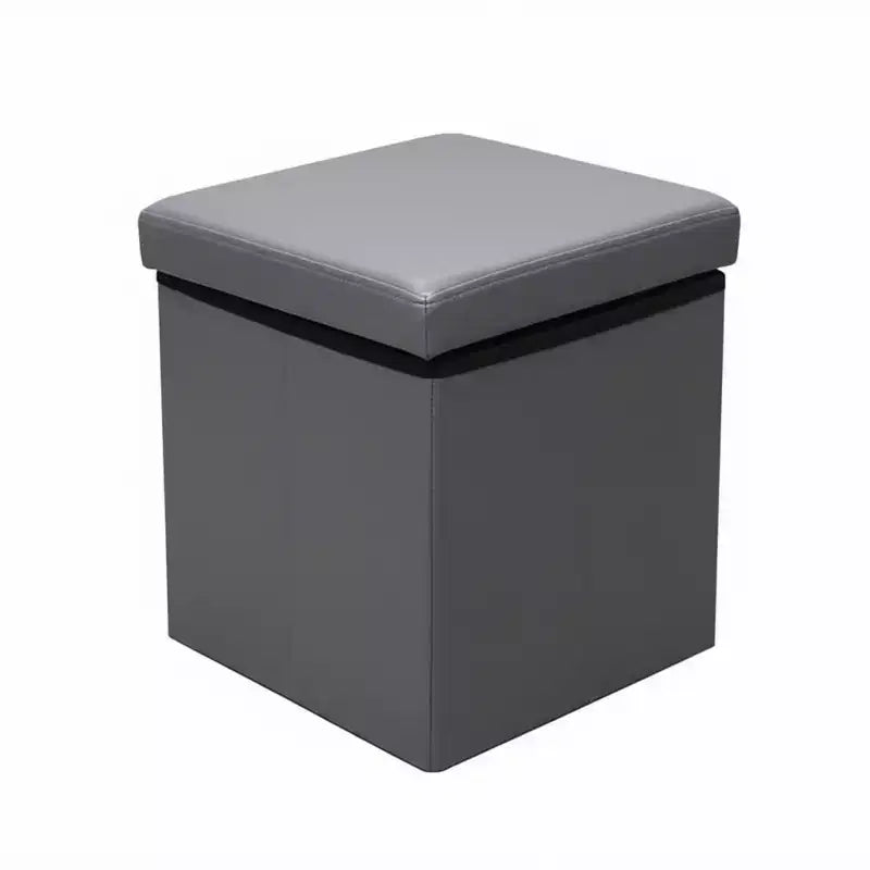 Evideco Articles de Maison Français Pouf et Boîte de Rangement Polyvalents 2-en-1 Disponible en 3 Couleurs et 2 Tailles