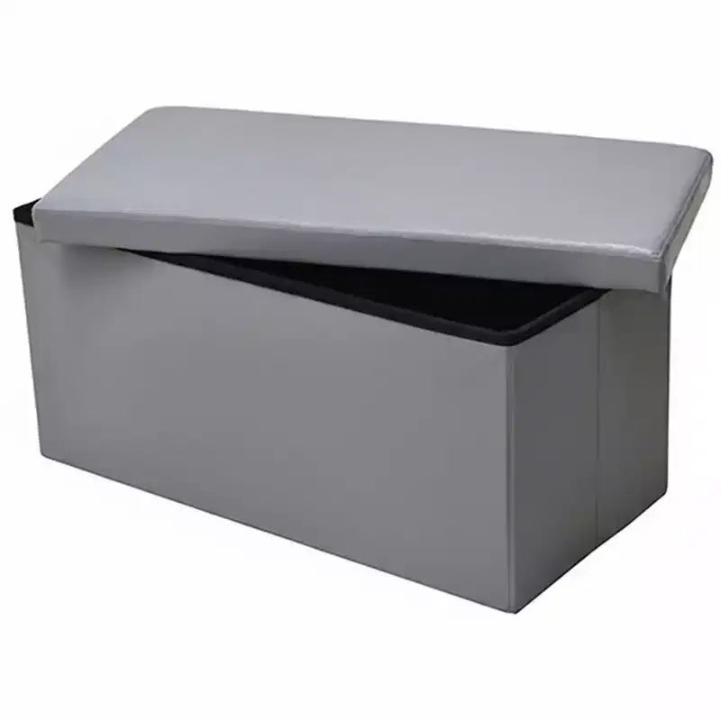 Evideco Articles de Maison Français Pouf et Boîte de Rangement Polyvalents 2-en-1 Disponible en 3 Couleurs et 2 Tailles