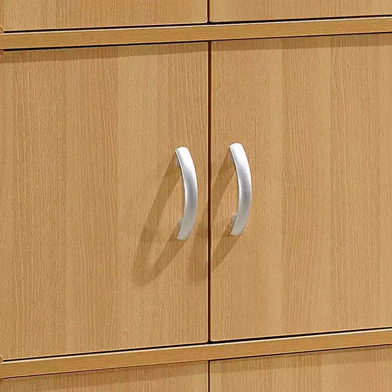 Hodedah HID33 Armoire de rangement polyvalente à 6 portes et 3 étagères, à poser au sol, pour la maison et le bureau