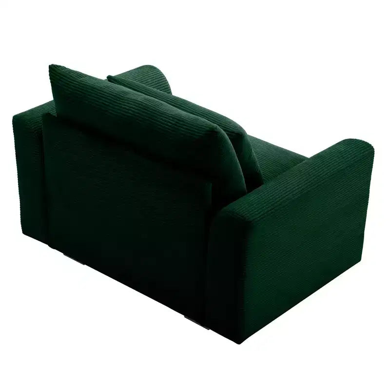 Christopher Knight Home Fauteuil d'appoint individuel en velours côtelé de 86 cm de profondeur avec coussin lombaire