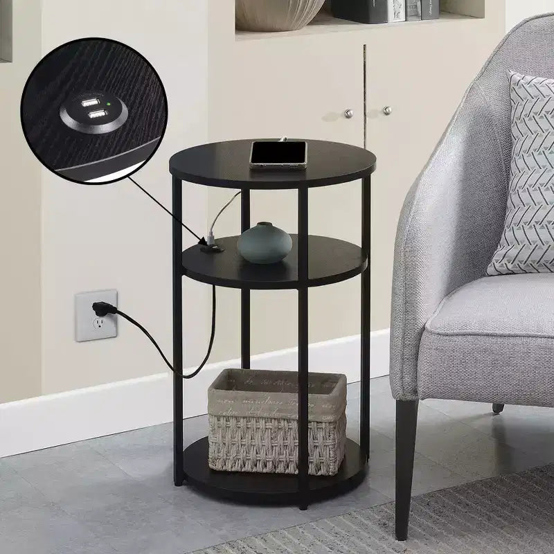 Table d'appoint à 3 niveaux Breighton Home Samuel