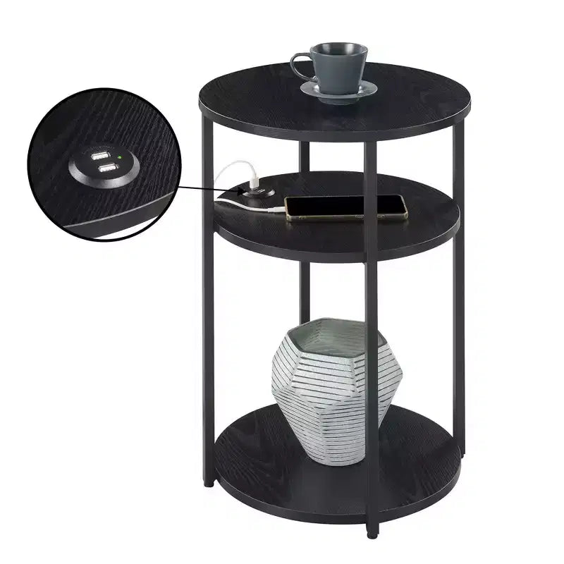 Table d'appoint à 3 niveaux Breighton Home Samuel