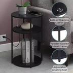 Table d'appoint à 3 niveaux Breighton Home Samuel