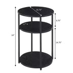 Table d'appoint à 3 niveaux Breighton Home Samuel
